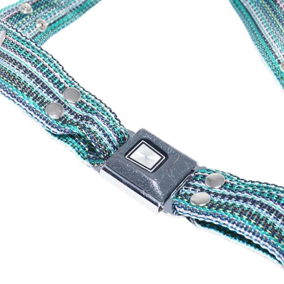 Vintage Green Striped Car-Seat-Buckle Belt - Picture 5 of 9